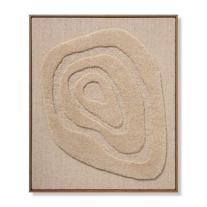 Oyster Of My Eye Beige/Beige 2'8"x3'2" Wall Art
